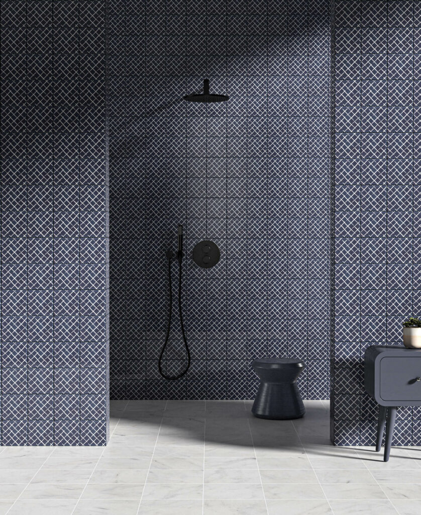 蓝晶梯田瓷砖设计