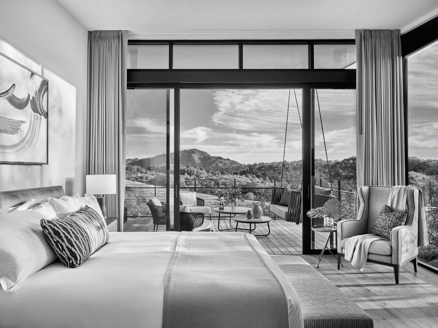 卧室连接室外院