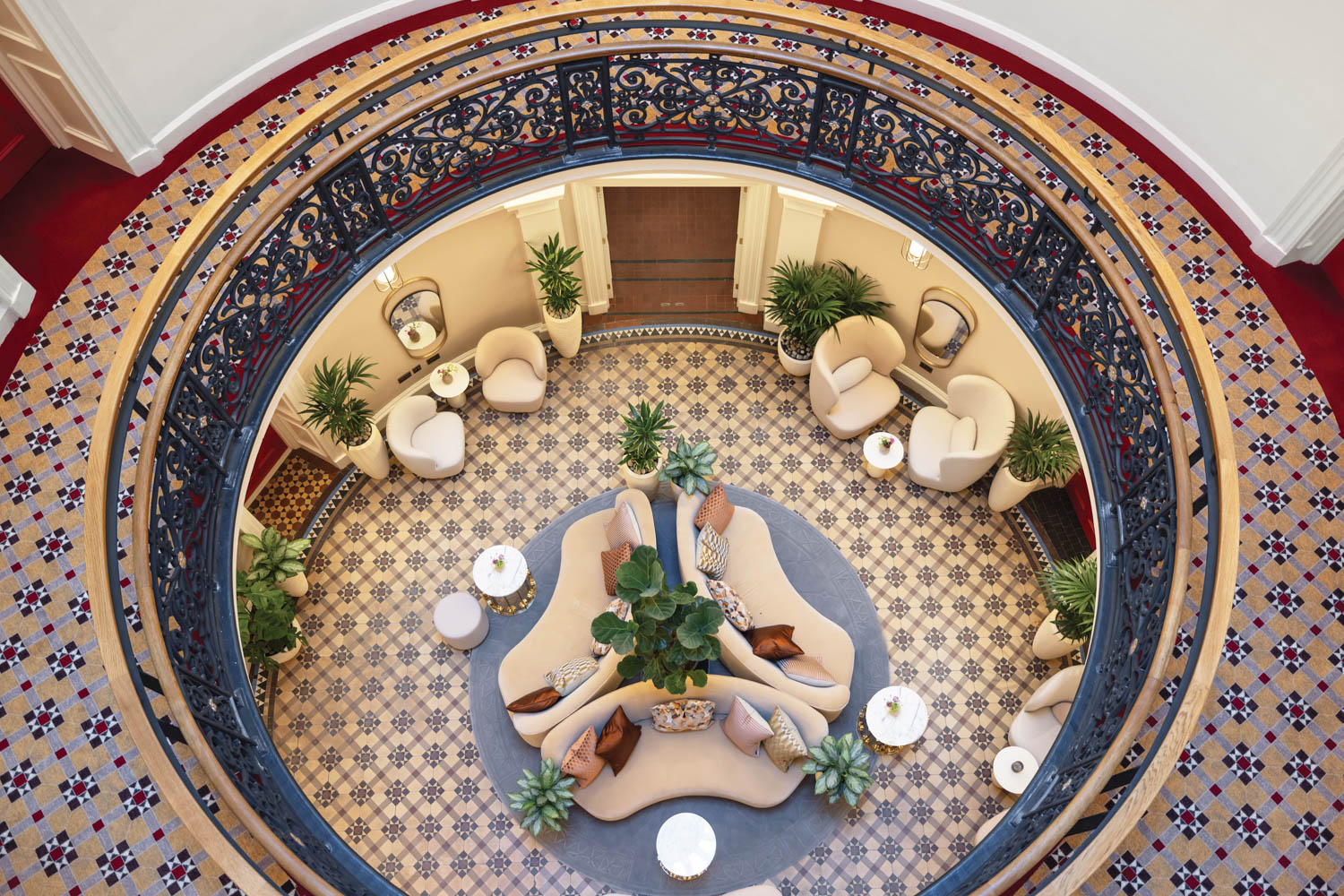 维京爱丁堡酒店大厅空中视图