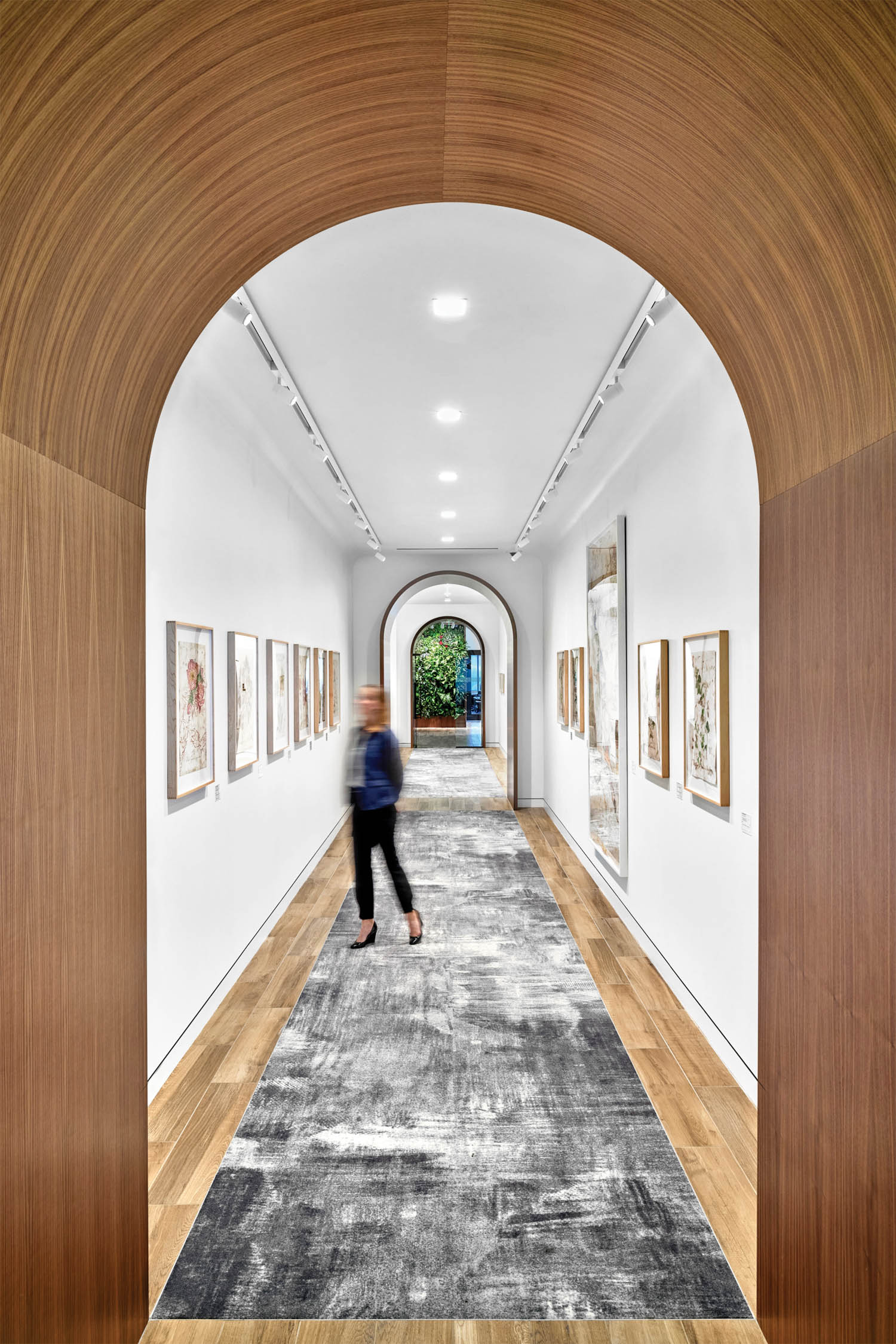 通道上装有艺术品墙 圣地亚哥理财局