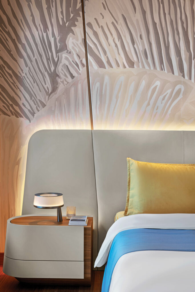 Gangko式丝绸墙上客房