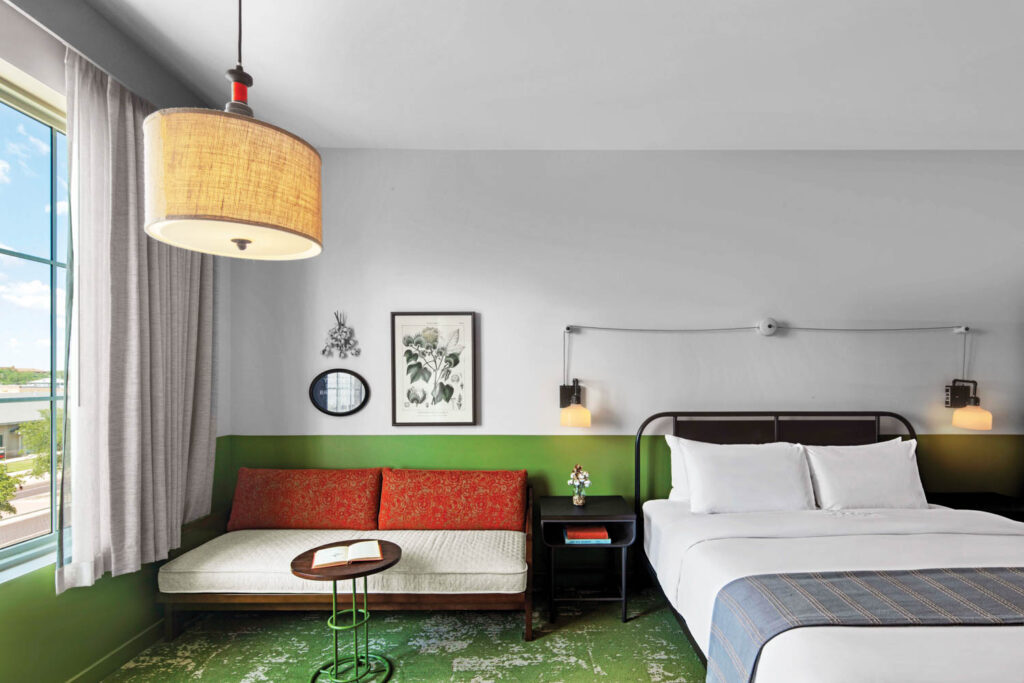 棉花法院酒店卧室绿定制地毯