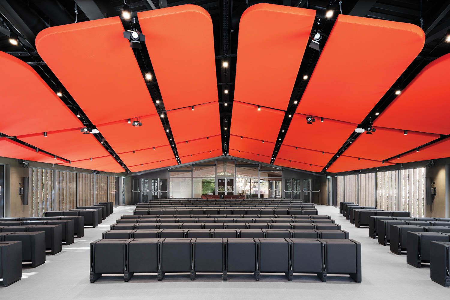 亮红色声学板线