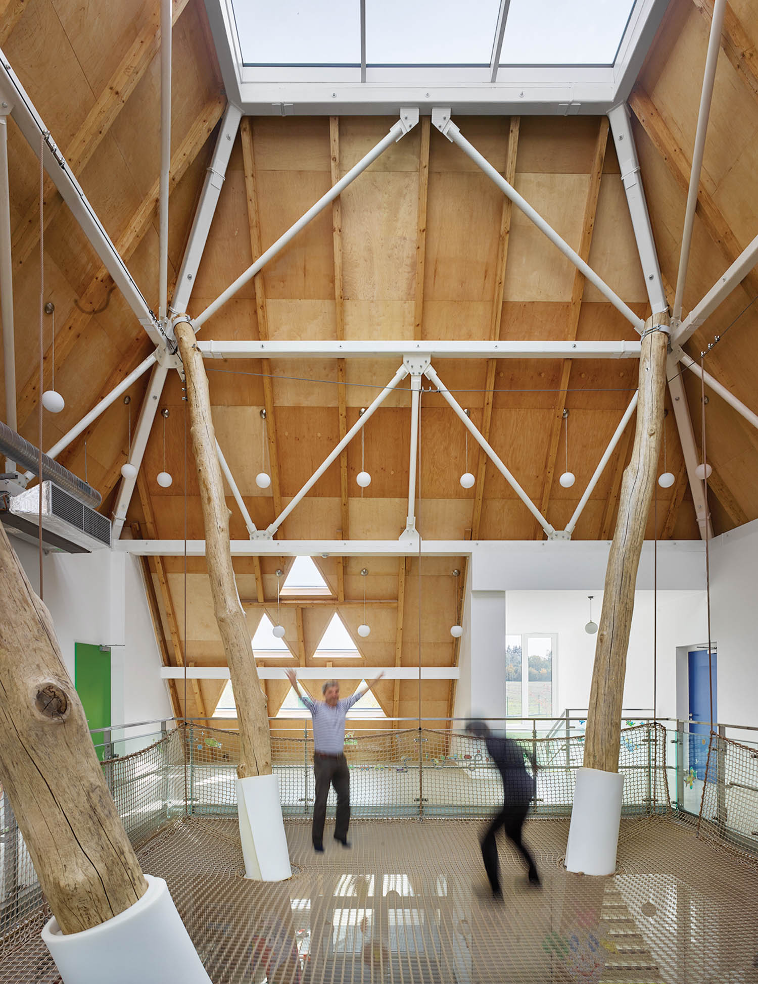 小学入口游戏区树干