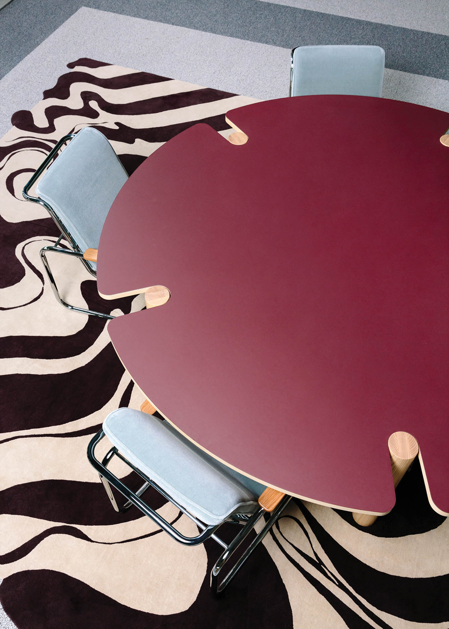 黑白大理石地毯