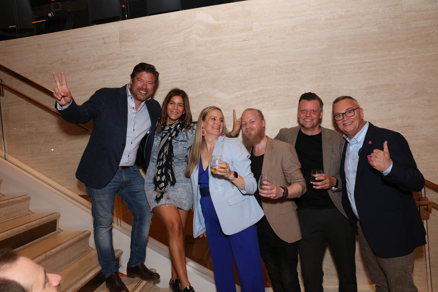 ThinkSpace成员在庆典时摆姿势