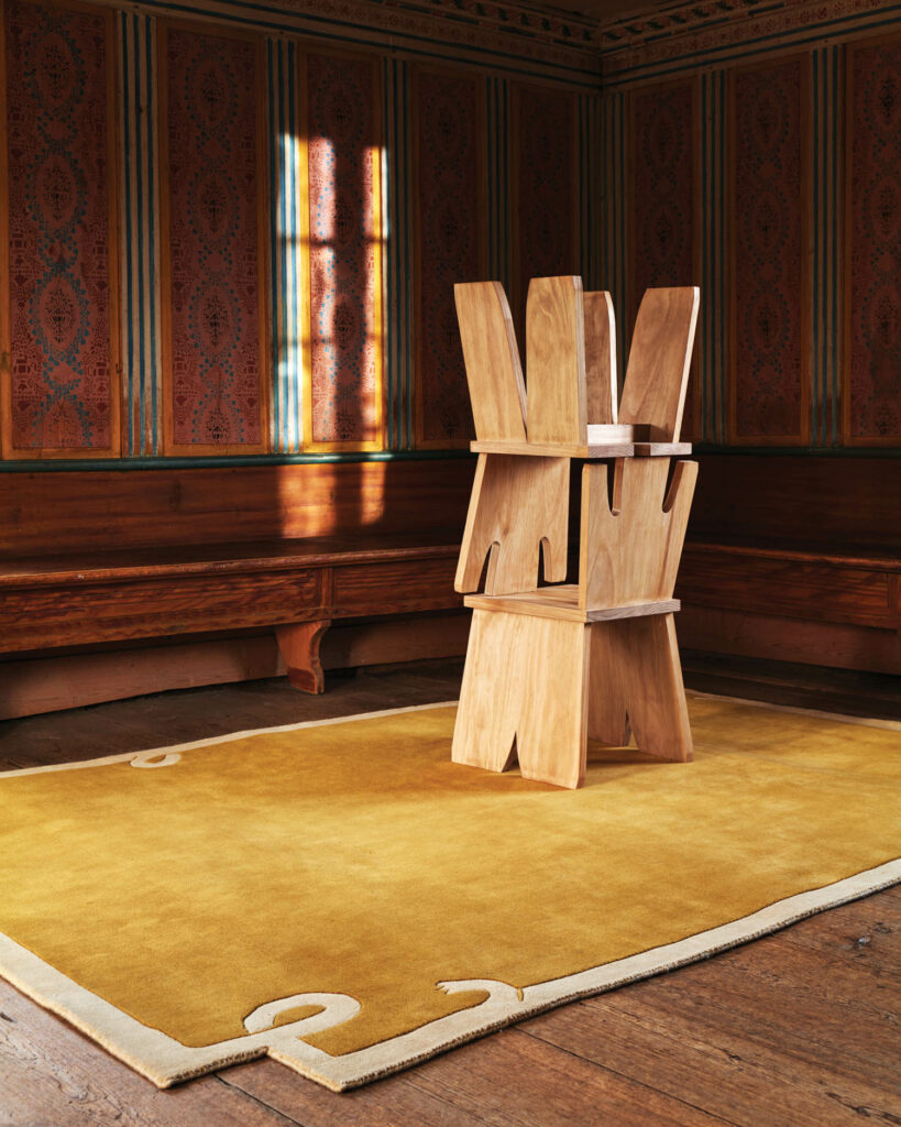 循环地毯黄白剪裁