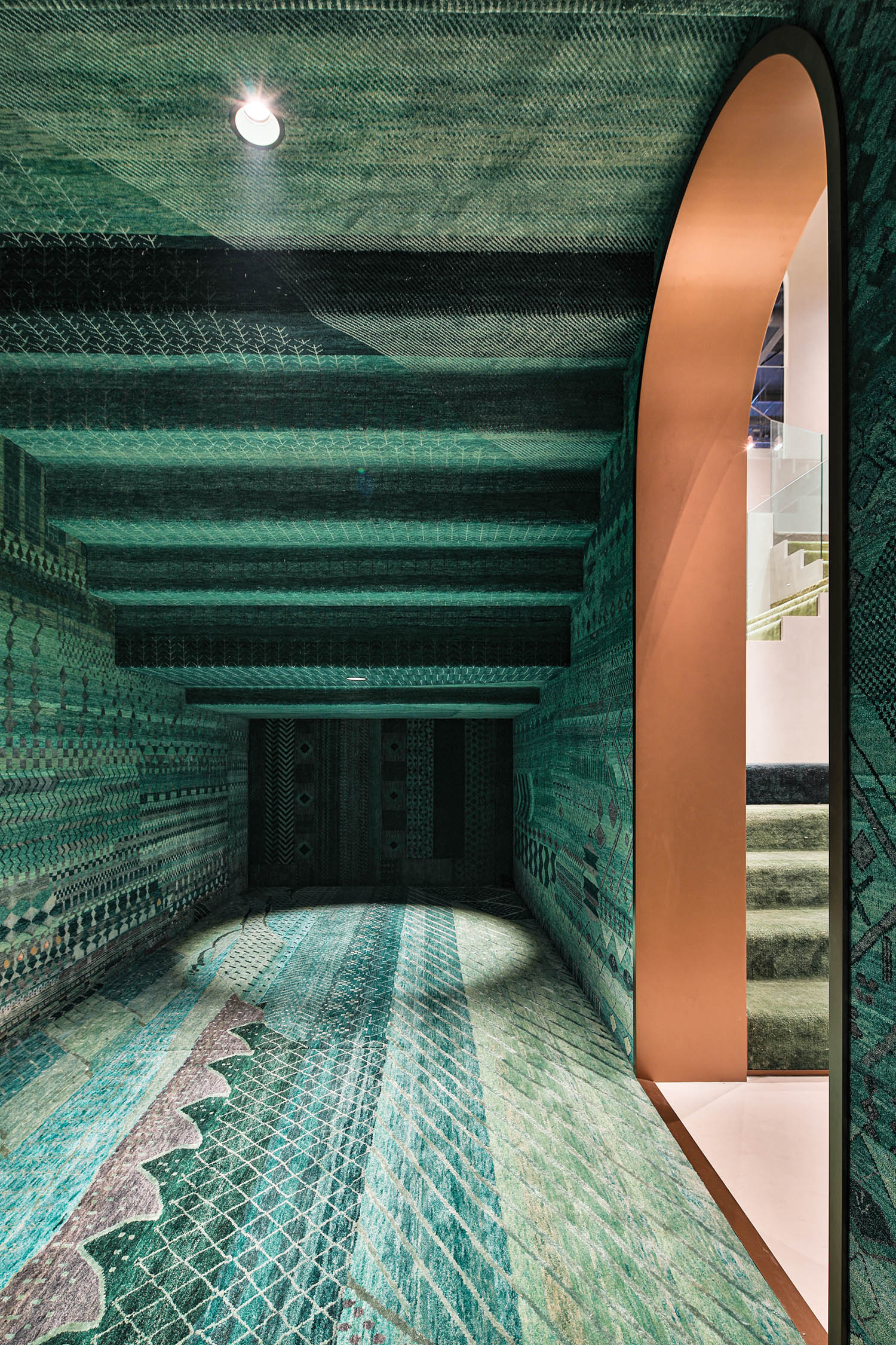 绿色手记地毯JaipurRugs