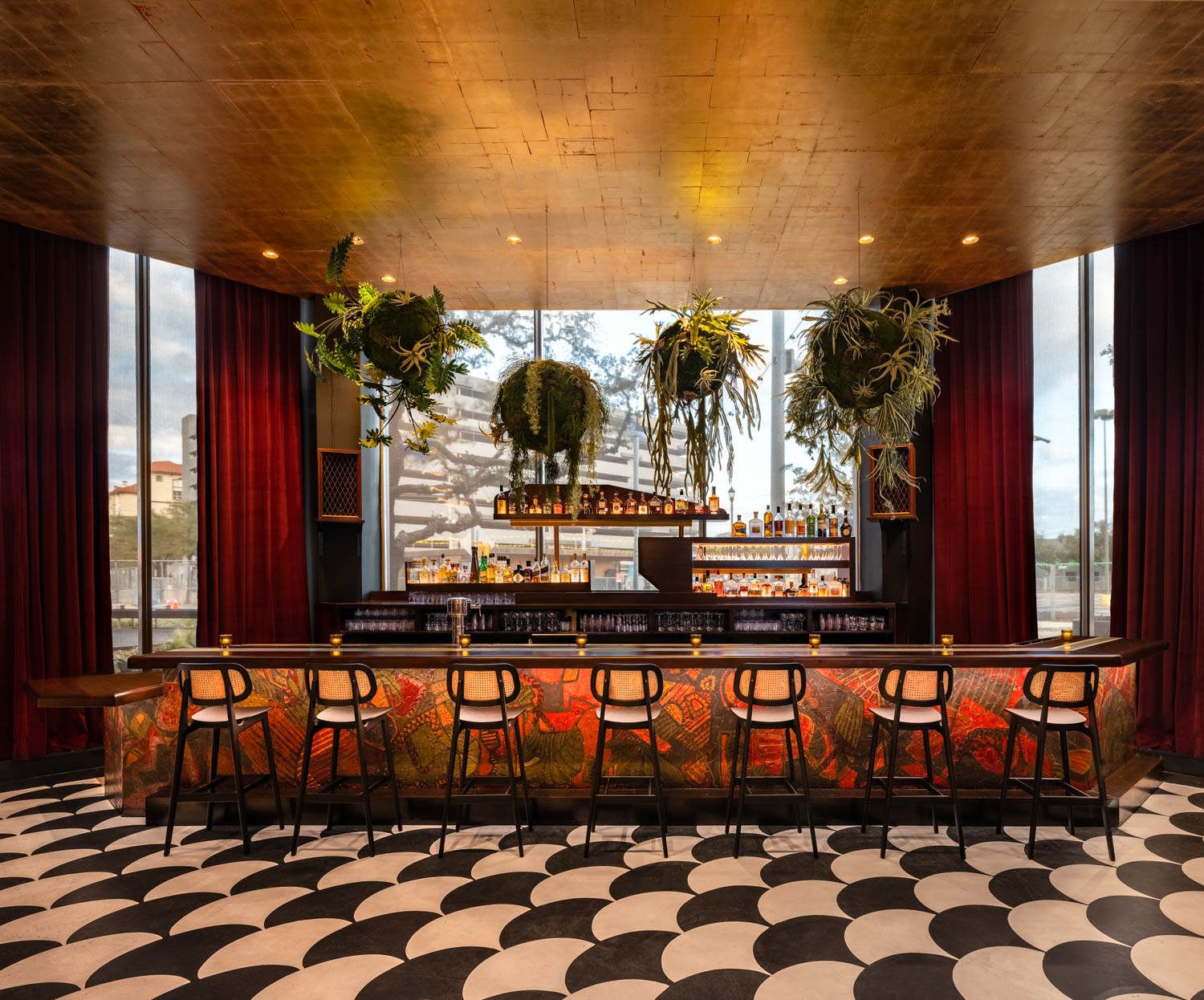 条上加黑白扇贝