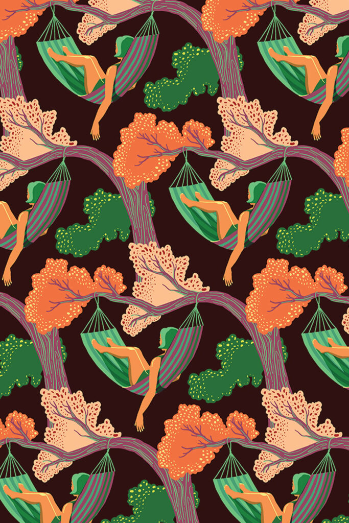 Shyama金色生态友好墙纸OrangeBlossom使用Flavor纸