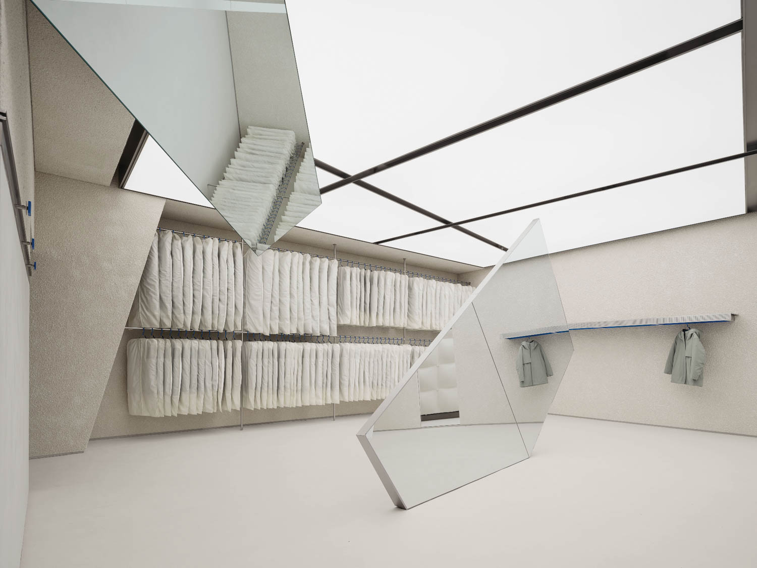 角面镜像作为中文服装店分区