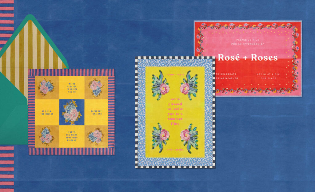 无纸邮箱蓝背景邀请