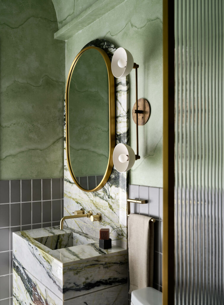 绿色大理石灰牌客房