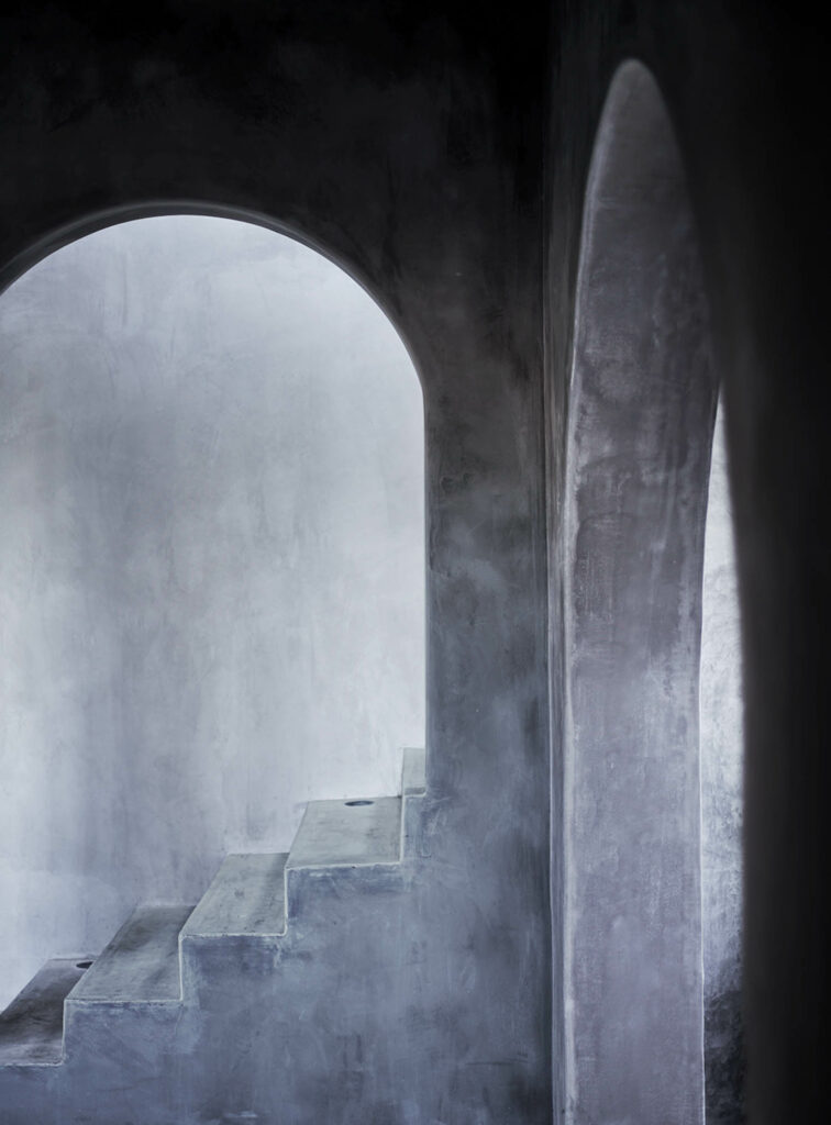 Matte分片混凝土搭建主楼梯