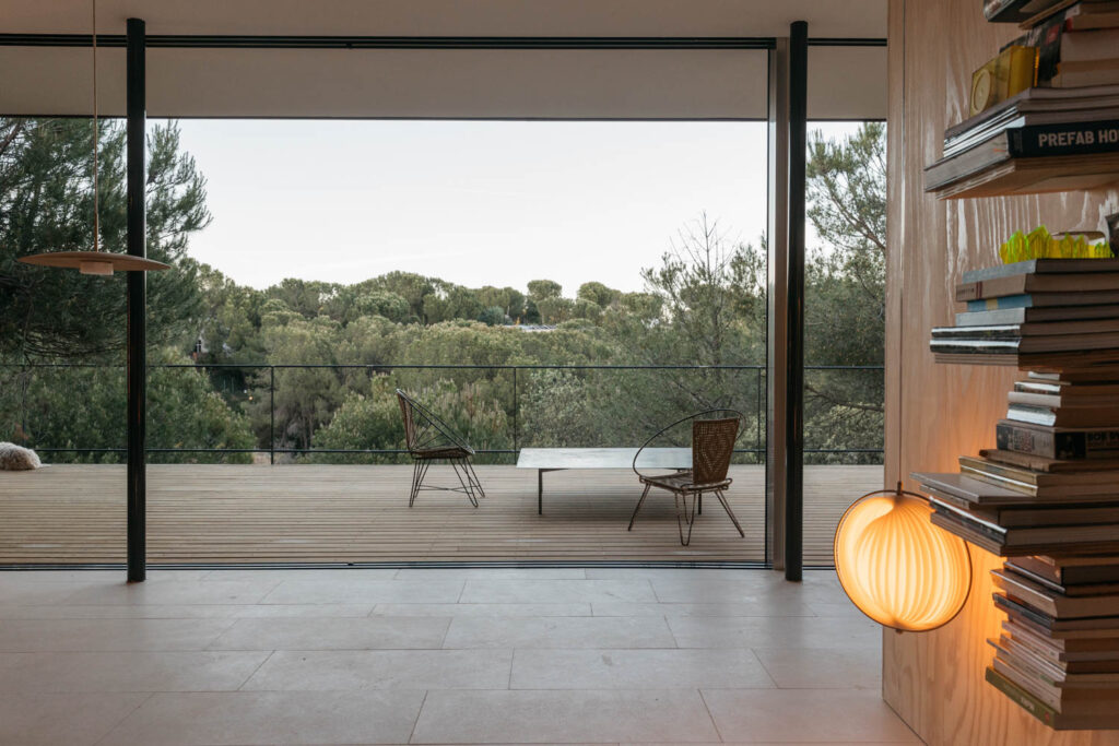 广阔院子忽略森林