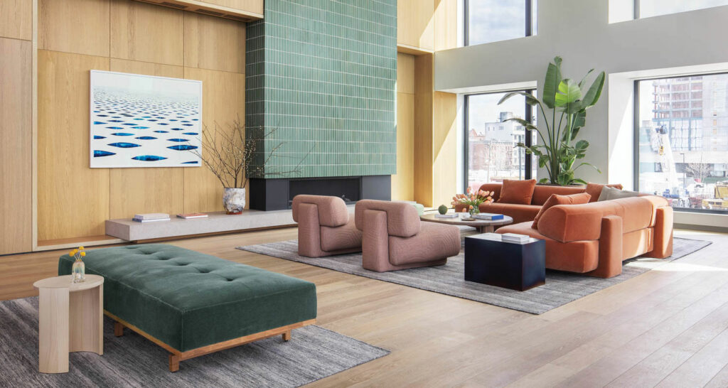 大厅内布鲁克林新公寓综合体