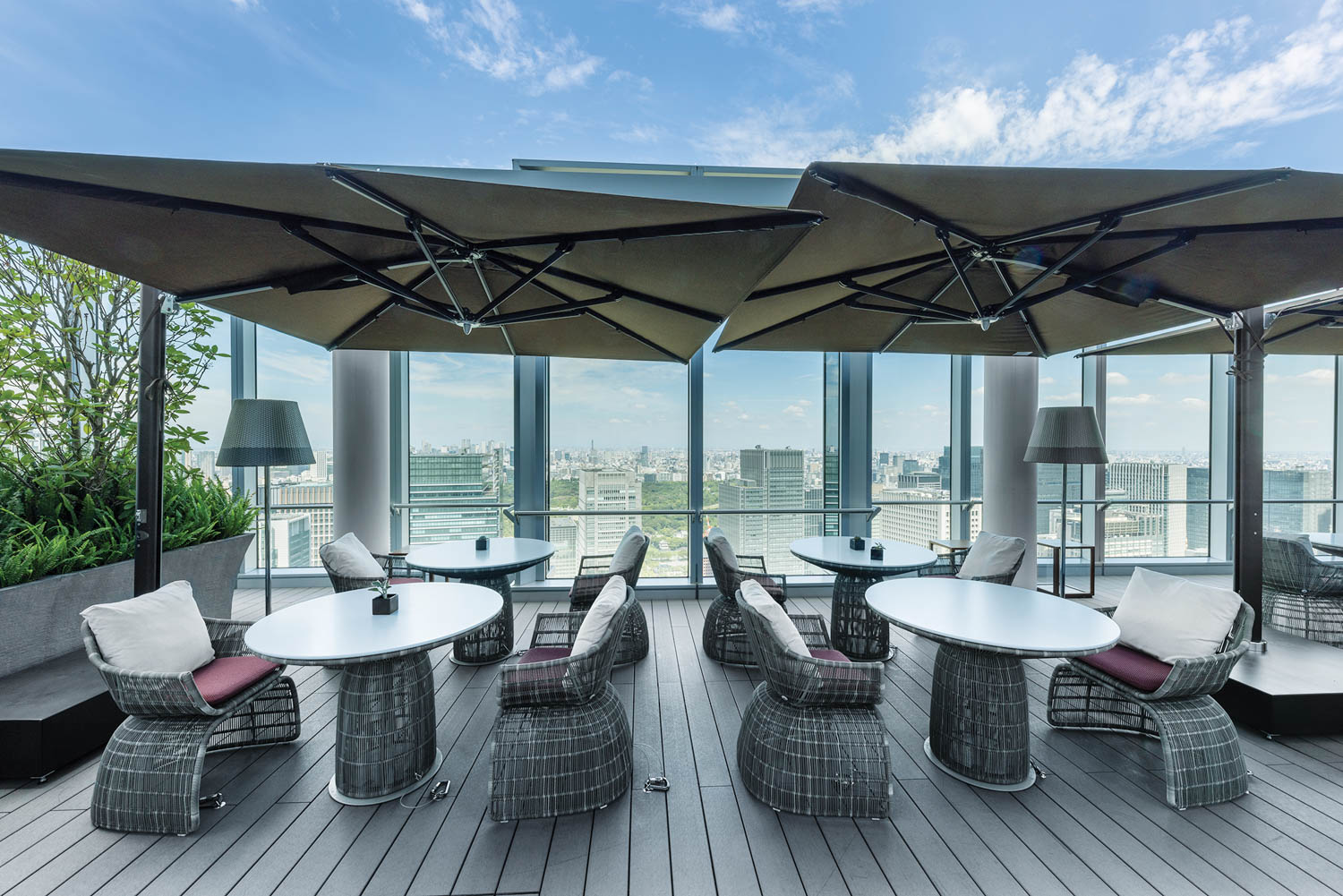 房顶平台 东京Bulgari酒店