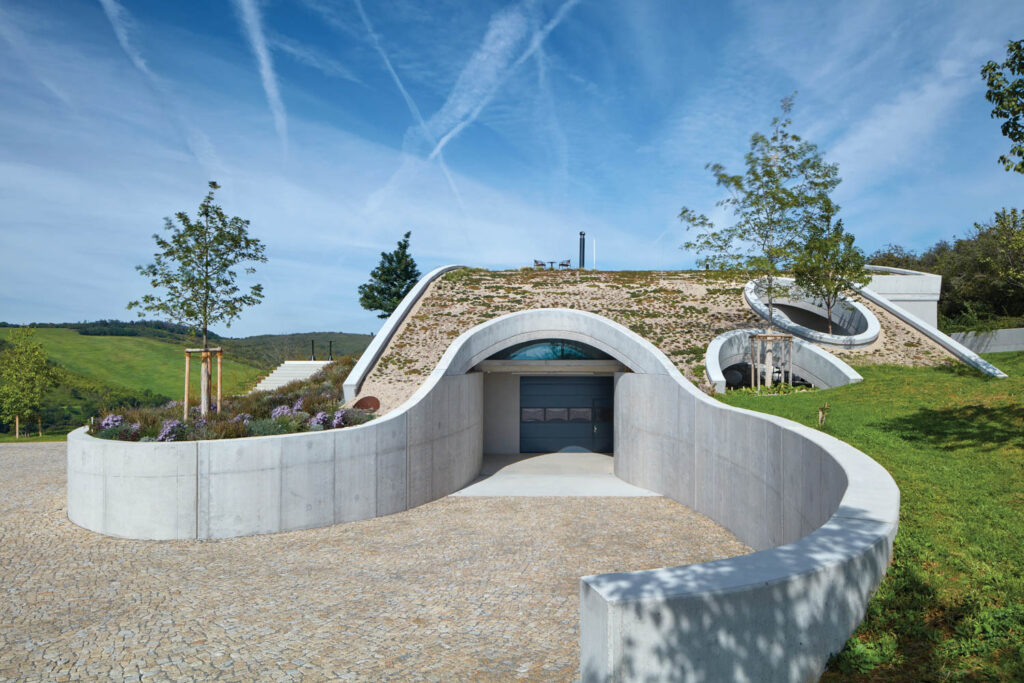 曲曲车道通向GurdauWinery底层