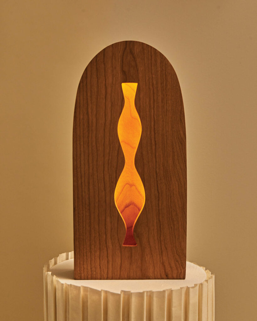 中心带曲线表单的光