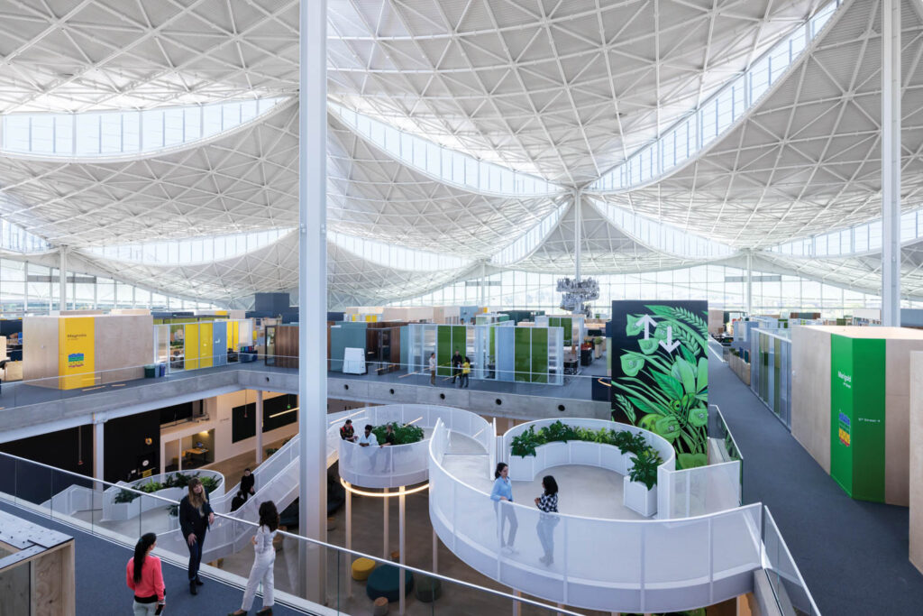 Google山视图校园内曲线座区