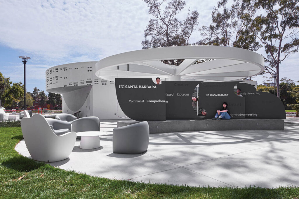 圣芭芭拉加利福尼亚大学自行车店外白板