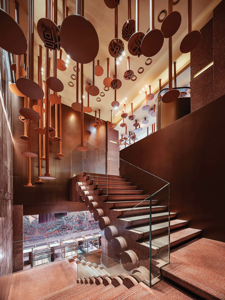 广州经验店内部楼梯