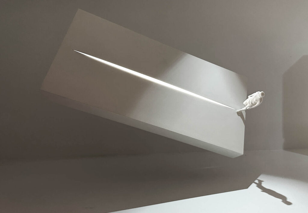 长矩形项与人走过