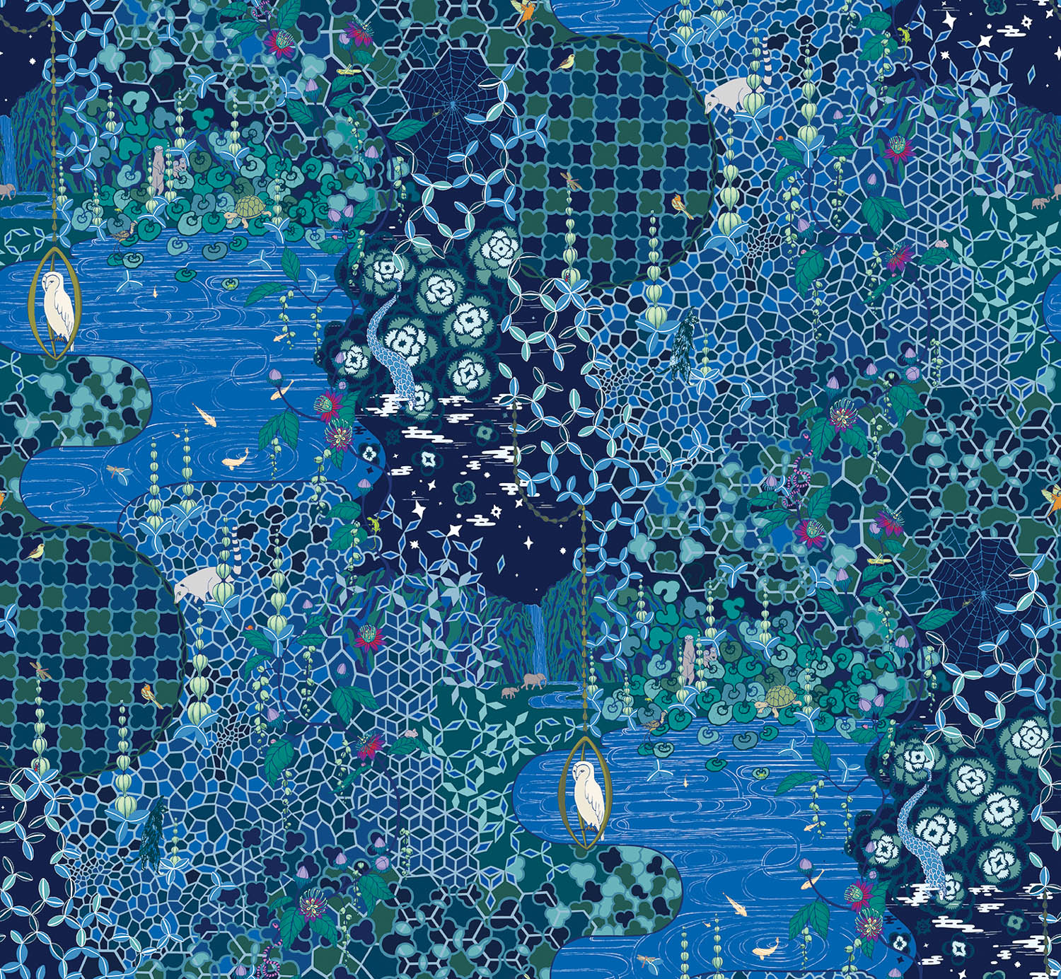 蓝型墙纸多隐性动物