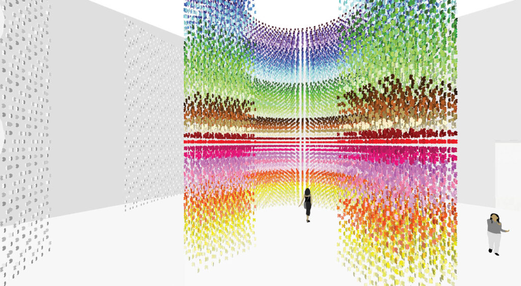 大白室满是毛色纸蝴蝶