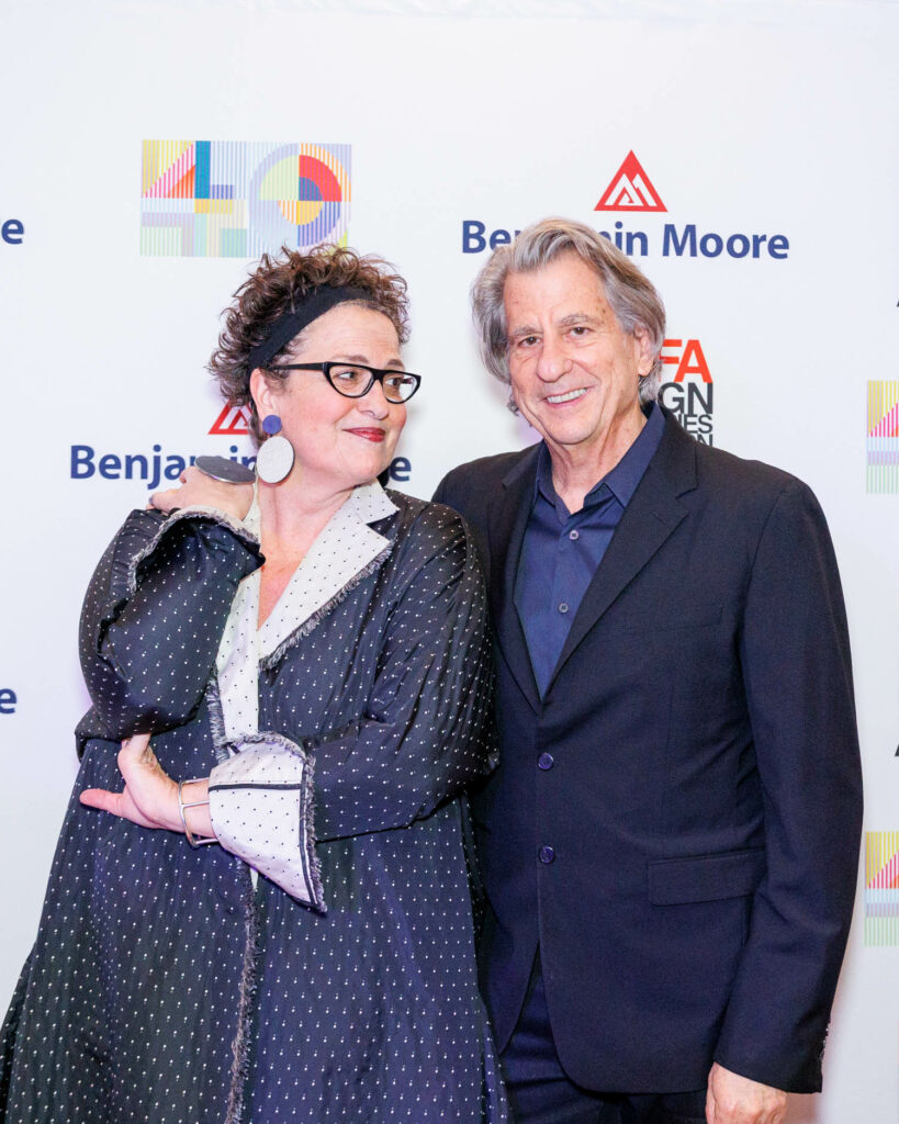 Cindy Allen和DavidRockwell在DIFFA晚会