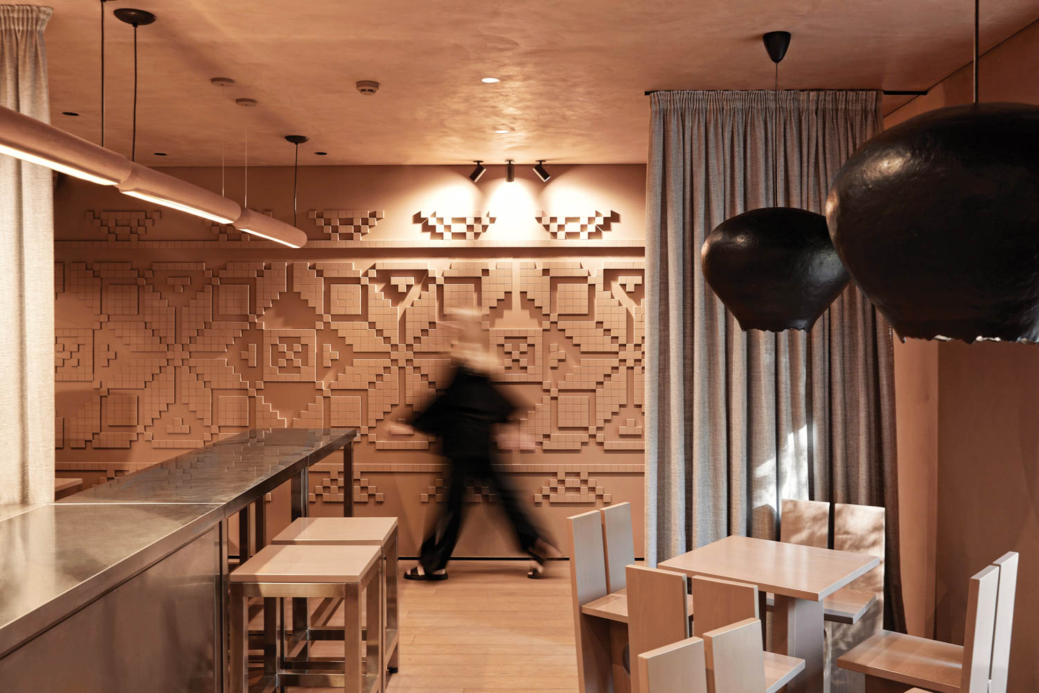 咖啡墙有奶味咖啡色