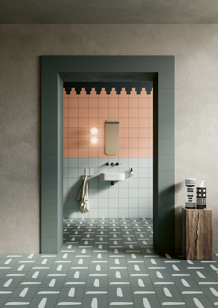 卫生间覆盖青绿瓦