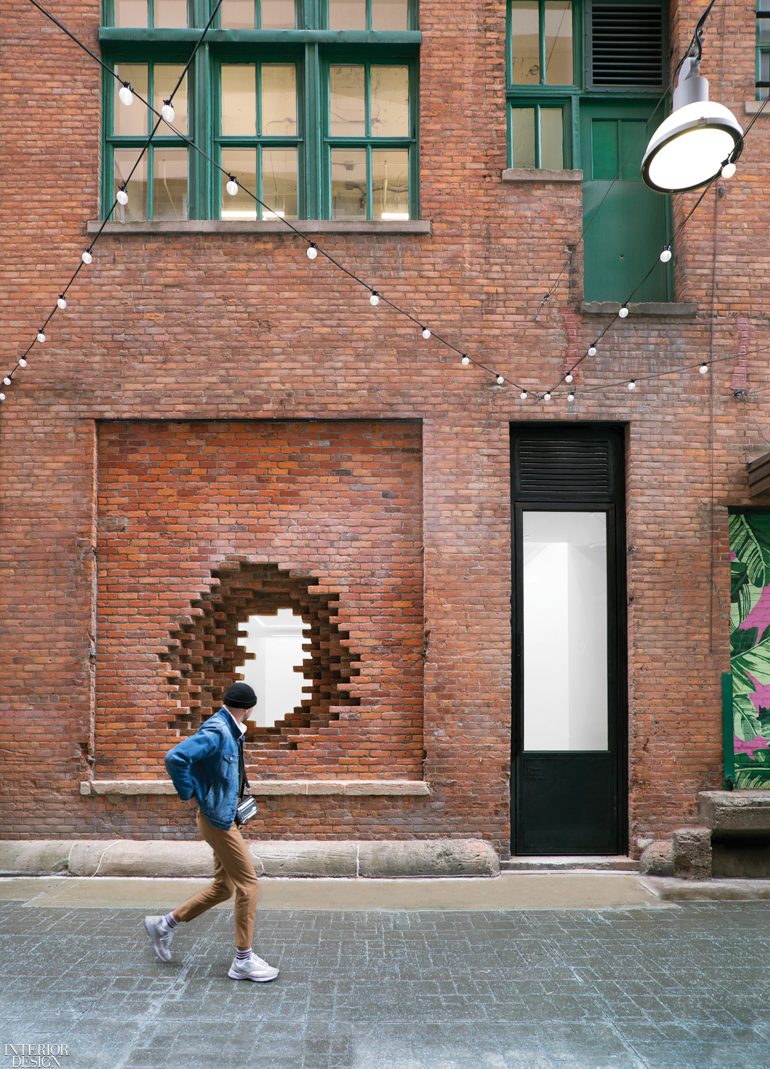 底特律图书馆街集体块砖面