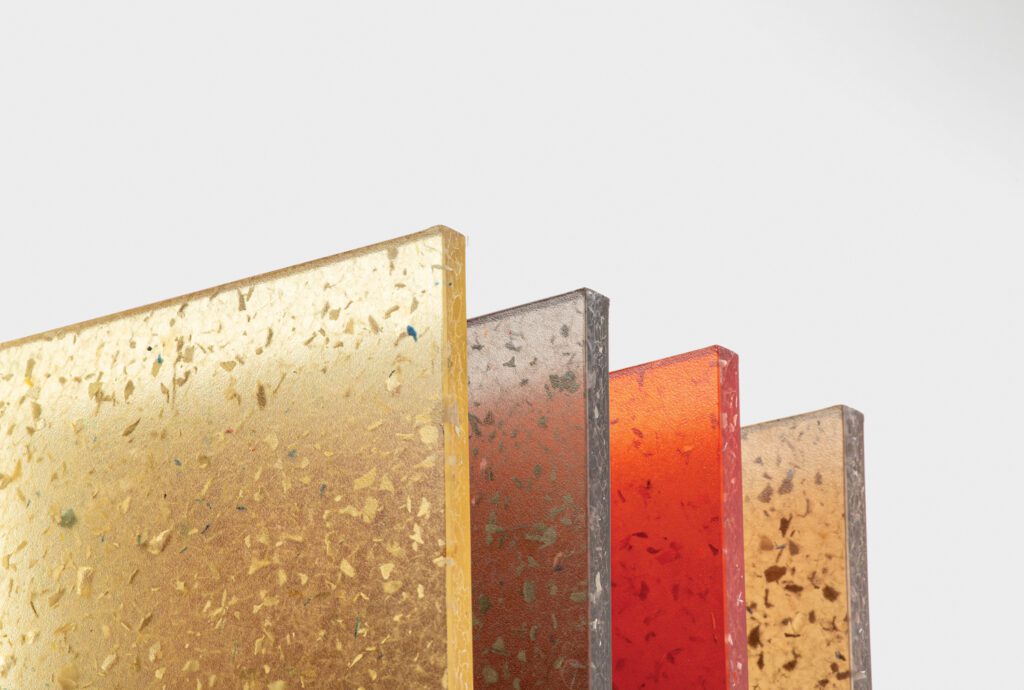 金色、灰色、红色和青铜状浮表料