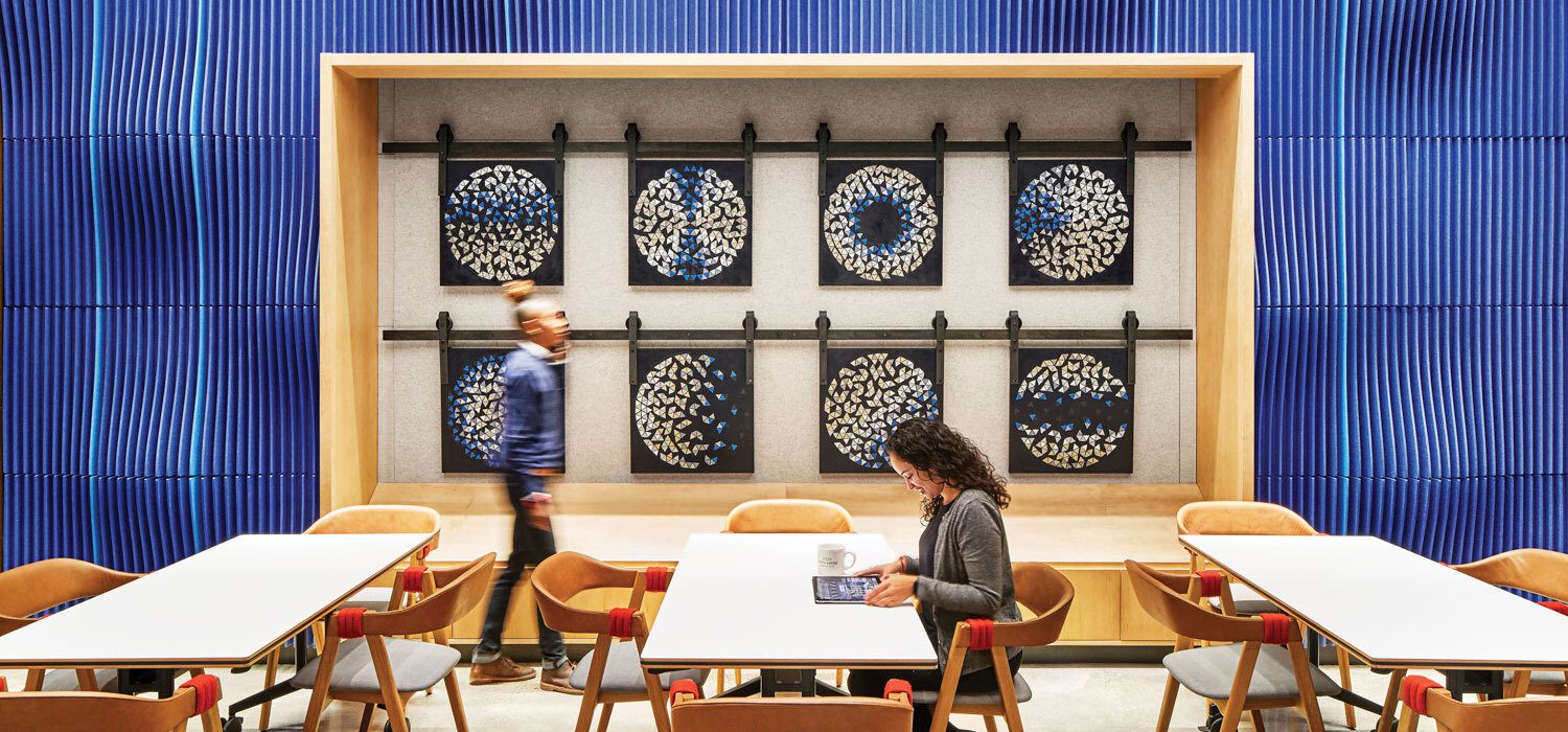 蓝墙搭建咖啡馆