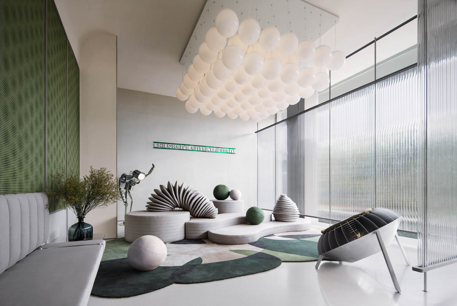 雕刻形状和奇想机器人雕塑 儿童区启发游戏