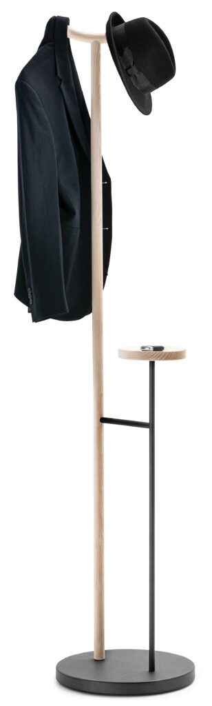 分支橡木结构从智能家庭从属涂层库中产生 组成一个包架和一个便捷全套托盘