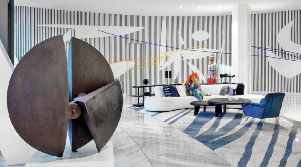 迈阿密One Park Grove大堂特写Jorge Pérez私藏艺术