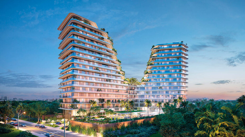 双连通公寓塔形