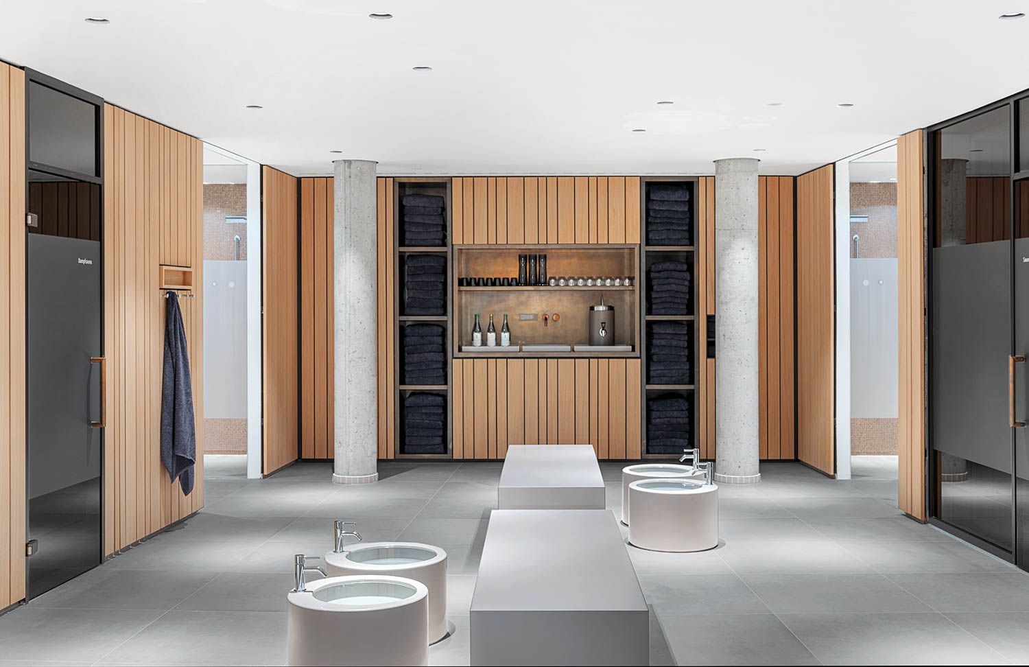 带表和脚的按摩室