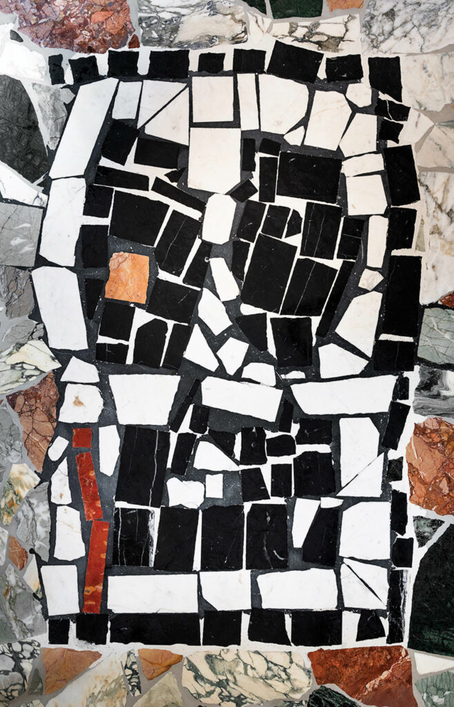 关闭由数千大理石碎片搭建的马赛克楼