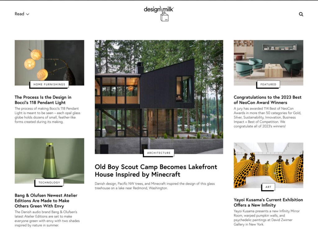 屏幕捕捉2023年设计牛奶主页