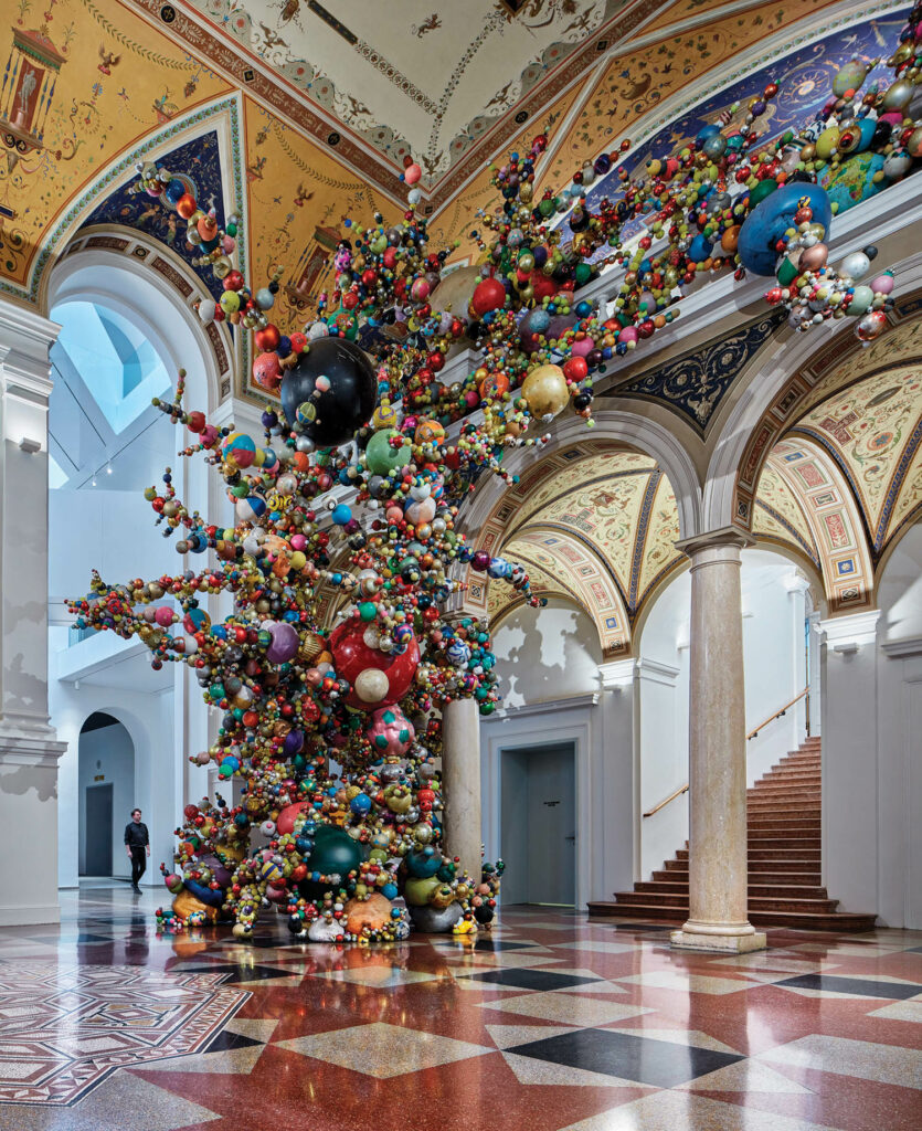 增长之魔 由球、火瓶和圆形搭建