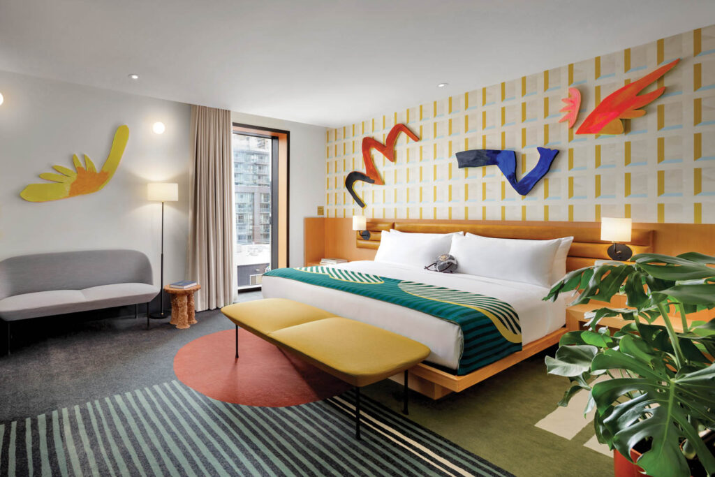 酒店甜加果实和现代墙艺术