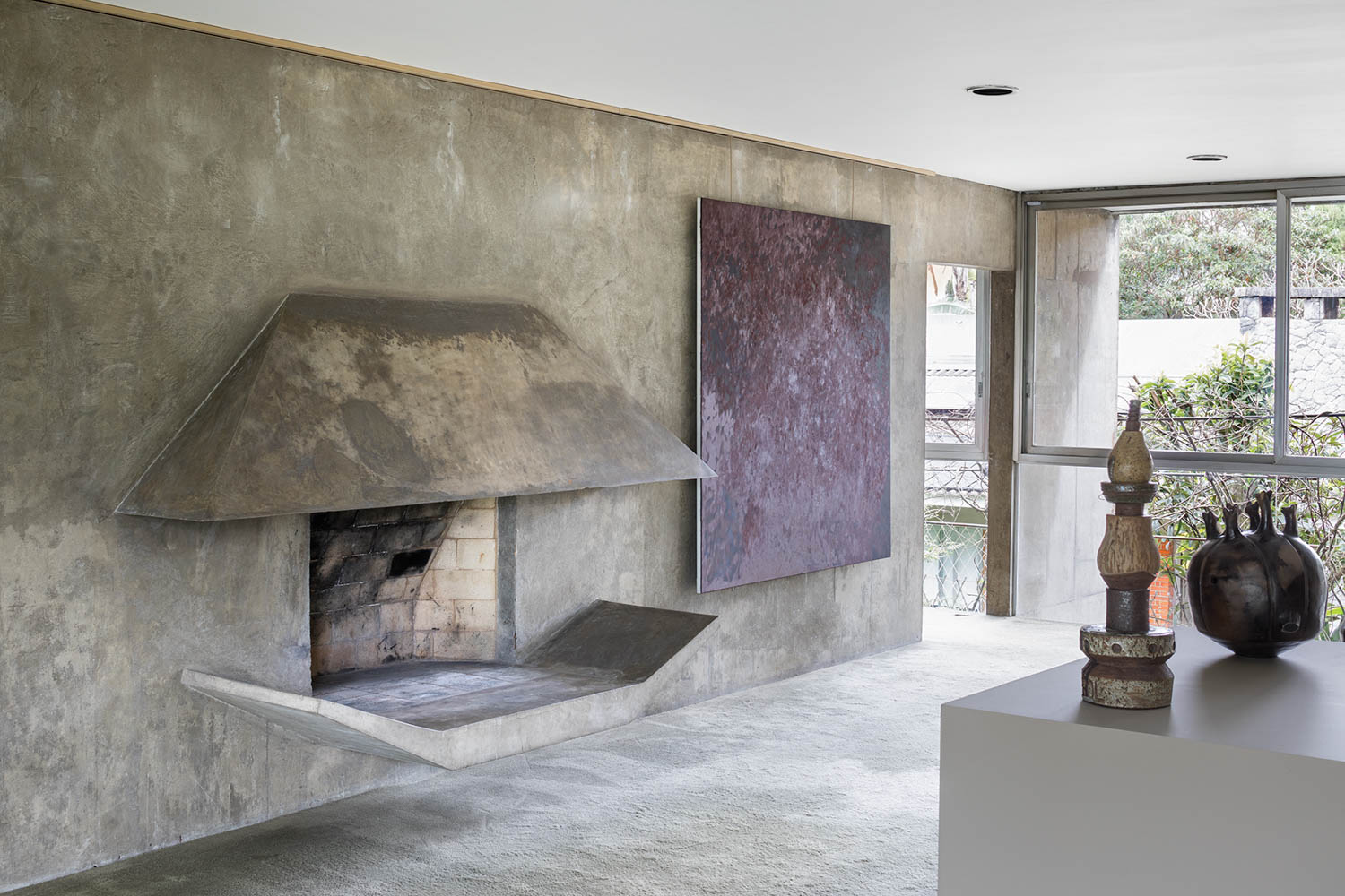 客厅与Brutarist内部