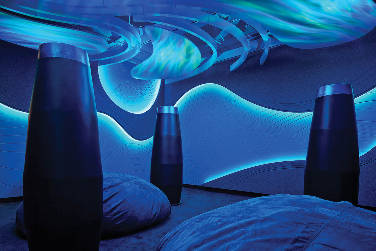 蓝室图夫经验中心墙壁软照明