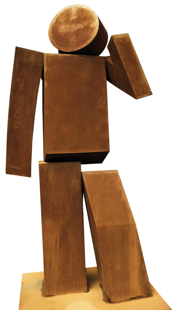 棕色咖啡馆吉祥物雕像